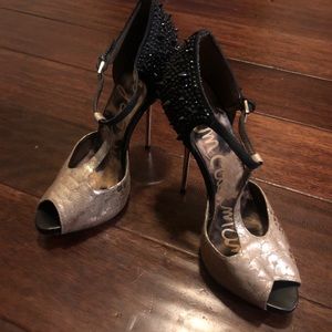 Sam Edelman Spiked T-Strap Heels